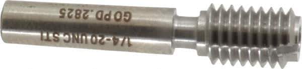 GF Gage - 1/4-20 Thread, Steel, Screw Thread Insert (STI) Class 2B/3B, Plug Thread Insert Go Gage - Single End without Handle - Eagle Tool & Supply