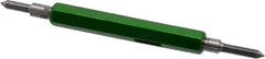 GF Gage - 2-56 Thread, Steel, Screw Thread Insert (STI) Class 2B, Plug Thread Insert Go/No Go Gage - Double End with Handle - Eagle Tool & Supply