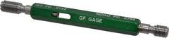 GF Gage - 1/4-28 Thread, Steel, Screw Thread Insert (STI) Class 2B, Plug Thread Insert Go/No Go Gage - Double End with Handle, Handle Size 1 - Eagle Tool & Supply