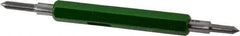 GF Gage - 2-56 Thread, Steel, Screw Thread Insert (STI) Class 3B, Plug Thread Insert Go/No Go Gage - Double End with Handle - Eagle Tool & Supply
