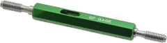 GF Gage - 6-32 Thread, Steel, Screw Thread Insert (STI) Class 3B, Plug Thread Insert Go/No Go Gage - Double End with Handle - Eagle Tool & Supply
