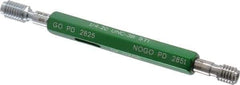 GF Gage - 1/4-20 Thread, Steel, Screw Thread Insert (STI) Class 3B, Plug Thread Insert Go/No Go Gage - Double End with Handle, Handle Size 1 - Eagle Tool & Supply