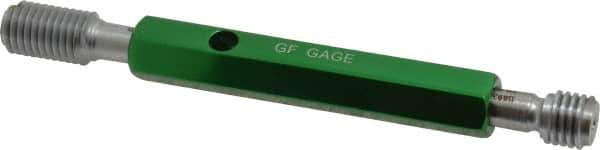 GF Gage - 3/8-16 Thread, Steel, Screw Thread Insert (STI) Class 3B, Plug Thread Insert Go/No Go Gage - Double End with Handle, Handle Size 2 - Eagle Tool & Supply