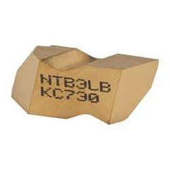 Kennametal - NTB3 Grade KC730, Internal/External American Buttress Threading Insert - 8 to 16 TPI Int Pitch, Left Hand Insert, TiN Finish, Carbide - Eagle Tool & Supply