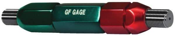 GF Gage - #8-36, Class 2B, Double End Plug Thread Go/No Go Gage - Steel, Size 2W Handle Included - Eagle Tool & Supply