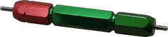 GF Gage - #2-56, Class 2B, Double End Plug Thread Go/No Go Gage - Steel, Size 2W Handle Included - Eagle Tool & Supply