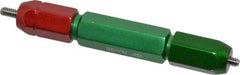 GF Gage - #4-40, Class 2B, Double End Plug Thread Go/No Go Gage - Steel, Size 2W Handle Included - Eagle Tool & Supply