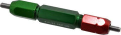 GF Gage - #10-32, Class 2B, Double End Plug Thread Go/No Go Gage - Steel, Size 3W Handle Included - Eagle Tool & Supply