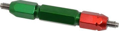 GF Gage - 1/4-20, Class 2B, Double End Plug Thread Go/No Go Gage - Steel, Size 3W Handle Included - Eagle Tool & Supply