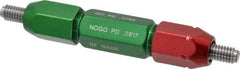 GF Gage - 5/16-18, Class 2B, Double End Plug Thread Go/No Go Gage - Steel, Size 4W Handle Included - Eagle Tool & Supply