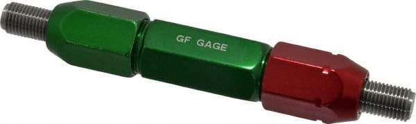 GF Gage - 3/8-24, Class 2B, Double End Plug Thread Go/No Go Gage - Steel, Size 4W Handle Included - Eagle Tool & Supply