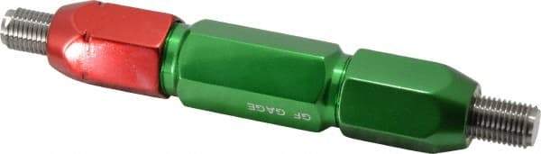 GF Gage - 7/16-20, Class 2B, Double End Plug Thread Go/No Go Gage - Steel, Size 5W Handle Included - Eagle Tool & Supply