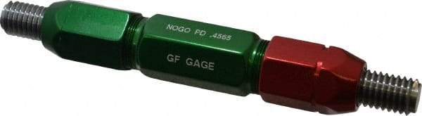 GF Gage - 1/2-13, Class 2B, Double End Plug Thread Go/No Go Gage - Steel, Size 5W Handle Included - Eagle Tool & Supply