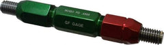 GF Gage - 1/2-13, Class 2B, Double End Plug Thread Go/No Go Gage - Steel, Size 5W Handle Included - Eagle Tool & Supply