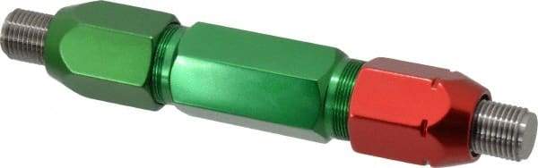 GF Gage - 9/16-18, Class 2B, Double End Plug Thread Go/No Go Gage - Steel, Size 6W Handle Included - Eagle Tool & Supply