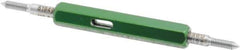 GF Gage - M2.5x0.45, Class 6H, Double End Plug Thread Go/No Go Gage - Hardened Tool Steel, Size 000 Handle Included - Eagle Tool & Supply