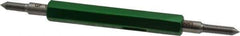 GF Gage - M3x0.50, Class 6H, Double End Plug Thread Go/No Go Gage - Hardened Tool Steel, Size 00 Handle Included - Eagle Tool & Supply