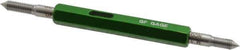 GF Gage - M3.5x0.60, Class 6H, Double End Plug Thread Go/No Go Gage - Hardened Tool Steel, Size 00 Handle Included - Eagle Tool & Supply