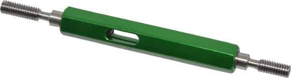 GF Gage - M4x0.70, Class 6H, Double End Plug Thread Go/No Go Gage - Hardened Tool Steel, Size 0 Handle Included - Eagle Tool & Supply