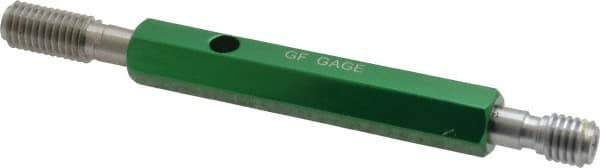 GF Gage - M10x1.50, Class 6H, Double End Plug Thread Go/No Go Gage - Hardened Tool Steel, Size 2 Handle Included - Eagle Tool & Supply