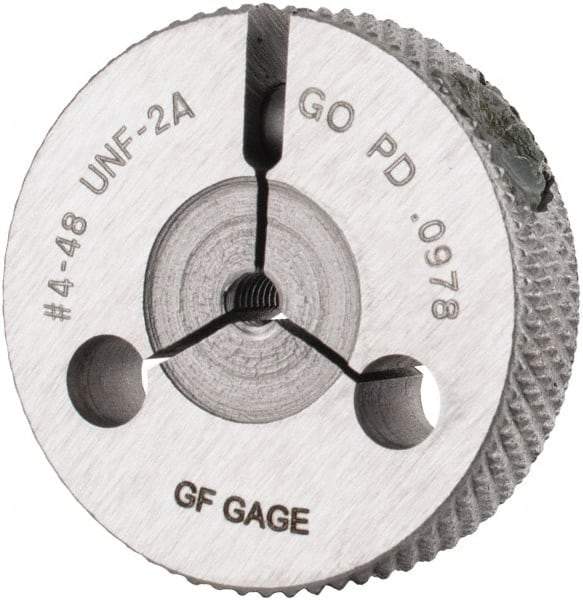 GF Gage - 4-48 Go Single Ring Thread Gage - Class 2A - Eagle Tool & Supply
