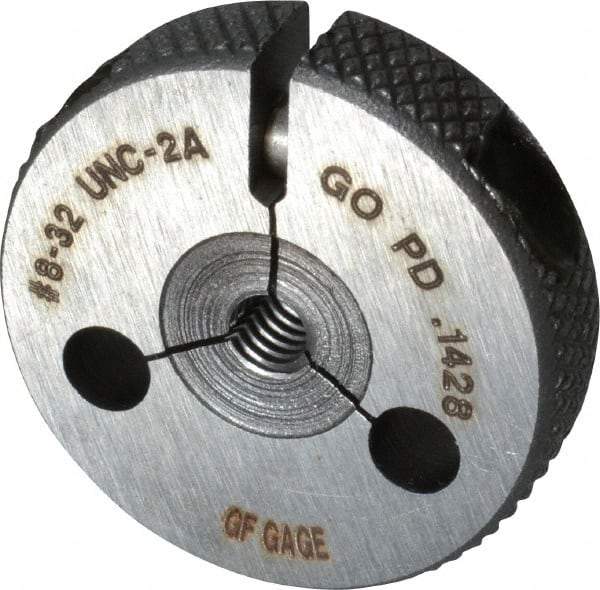 GF Gage - 8-32 Go Single Ring Thread Gage - Class 2A - Eagle Tool & Supply