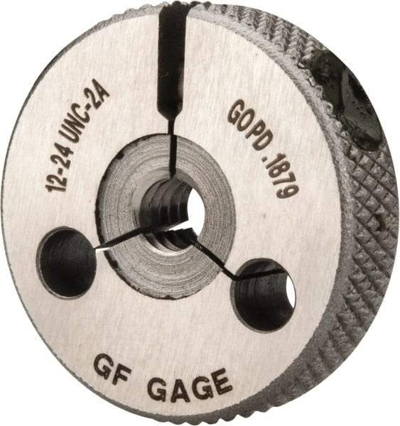 GF Gage - 12-24 Go Single Ring Thread Gage - Class 2A - Eagle Tool & Supply