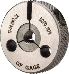 GF Gage - 12-24 Go Single Ring Thread Gage - Class 2A - Eagle Tool & Supply