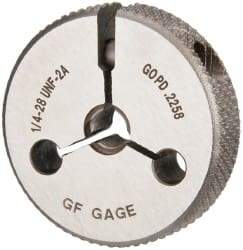 GF Gage - 1/4-28 Go Single Ring Thread Gage - Class 2A - Eagle Tool & Supply