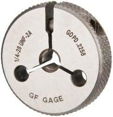 GF Gage - 1/4-28 Go Single Ring Thread Gage - Class 2A - Eagle Tool & Supply