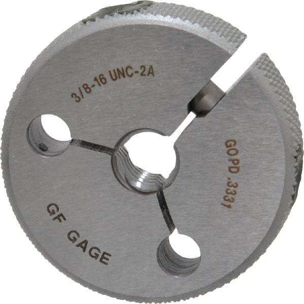 GF Gage - 3/8-16 Go Single Ring Thread Gage - Class 2A - Eagle Tool & Supply