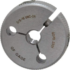 GF Gage - 3/8-16 Go Single Ring Thread Gage - Class 2A - Eagle Tool & Supply