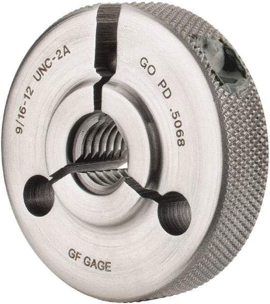 GF Gage - 9/16-12 Go Single Ring Thread Gage - Class 2A - Eagle Tool & Supply