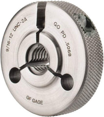GF Gage - 9/16-12 Go Single Ring Thread Gage - Class 2A - Eagle Tool & Supply