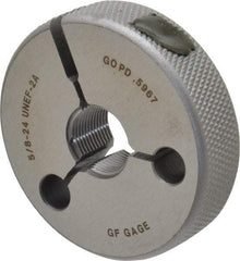 GF Gage - 5/8-24 Go Single Ring Thread Gage - Class 2A - Eagle Tool & Supply