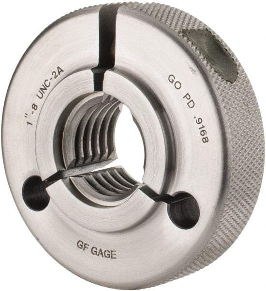 GF Gage - 1-8 Go Single Ring Thread Gage - Class 2A - Eagle Tool & Supply