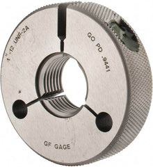 GF Gage - 1-12 Go Single Ring Thread Gage - Class 2A - Eagle Tool & Supply