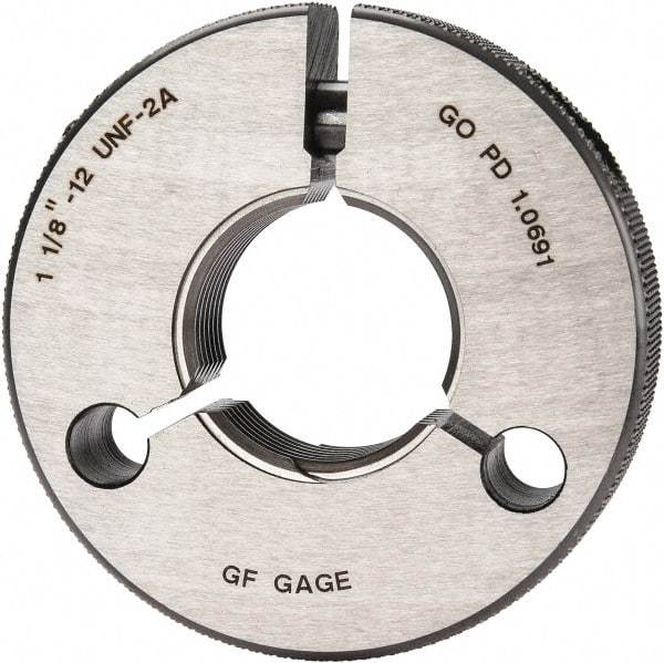 GF Gage - 1-1/8 - 12 Go Single Ring Thread Gage - Class 2A - Eagle Tool & Supply