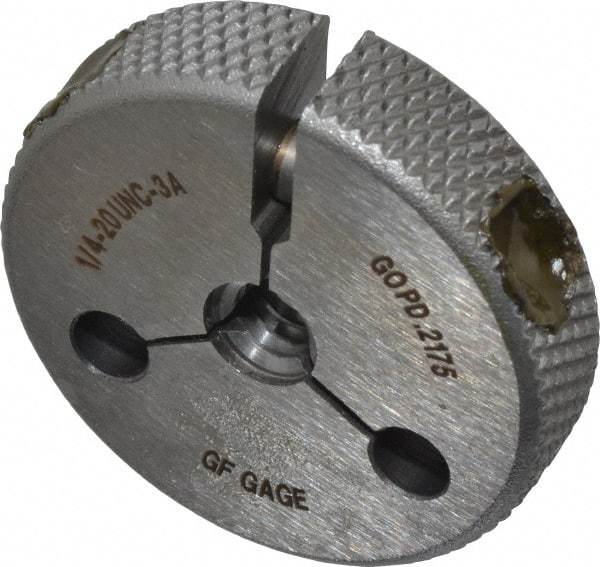 GF Gage - 1/4-20 Go Single Ring Thread Gage - Class 3A - Eagle Tool & Supply