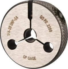 GF Gage - 1/4-28 Go Single Ring Thread Gage - Class 3A - Eagle Tool & Supply