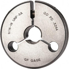 GF Gage - 9/16-18 Go Single Ring Thread Gage - Class 3A - Eagle Tool & Supply