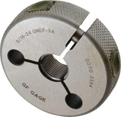 GF Gage - 9/16-24 Go Single Ring Thread Gage - Class 3A - Eagle Tool & Supply