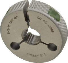 GF Gage - 5/8-18 Go Single Ring Thread Gage - Class 3A - Eagle Tool & Supply
