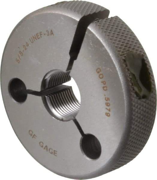 GF Gage - 5/8-24 Go Single Ring Thread Gage - Class 3A - Eagle Tool & Supply