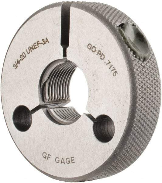 GF Gage - 3/4-20 Go Single Ring Thread Gage - Class 3A - Eagle Tool & Supply