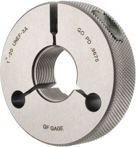 GF Gage - 1-20 Go Single Ring Thread Gage - Class 3A - Eagle Tool & Supply