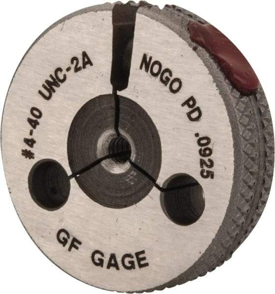 GF Gage - 4-40 No Go Single Ring Thread Gage - Class 2A - Eagle Tool & Supply