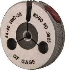 GF Gage - 4-40 No Go Single Ring Thread Gage - Class 2A - Eagle Tool & Supply