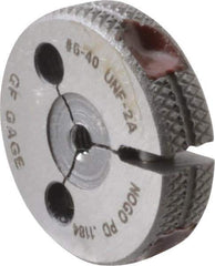 GF Gage - 6-40 No Go Single Ring Thread Gage - Class 2A - Eagle Tool & Supply