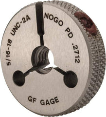 GF Gage - 5/16-18 No Go Single Ring Thread Gage - Class 2A - Eagle Tool & Supply